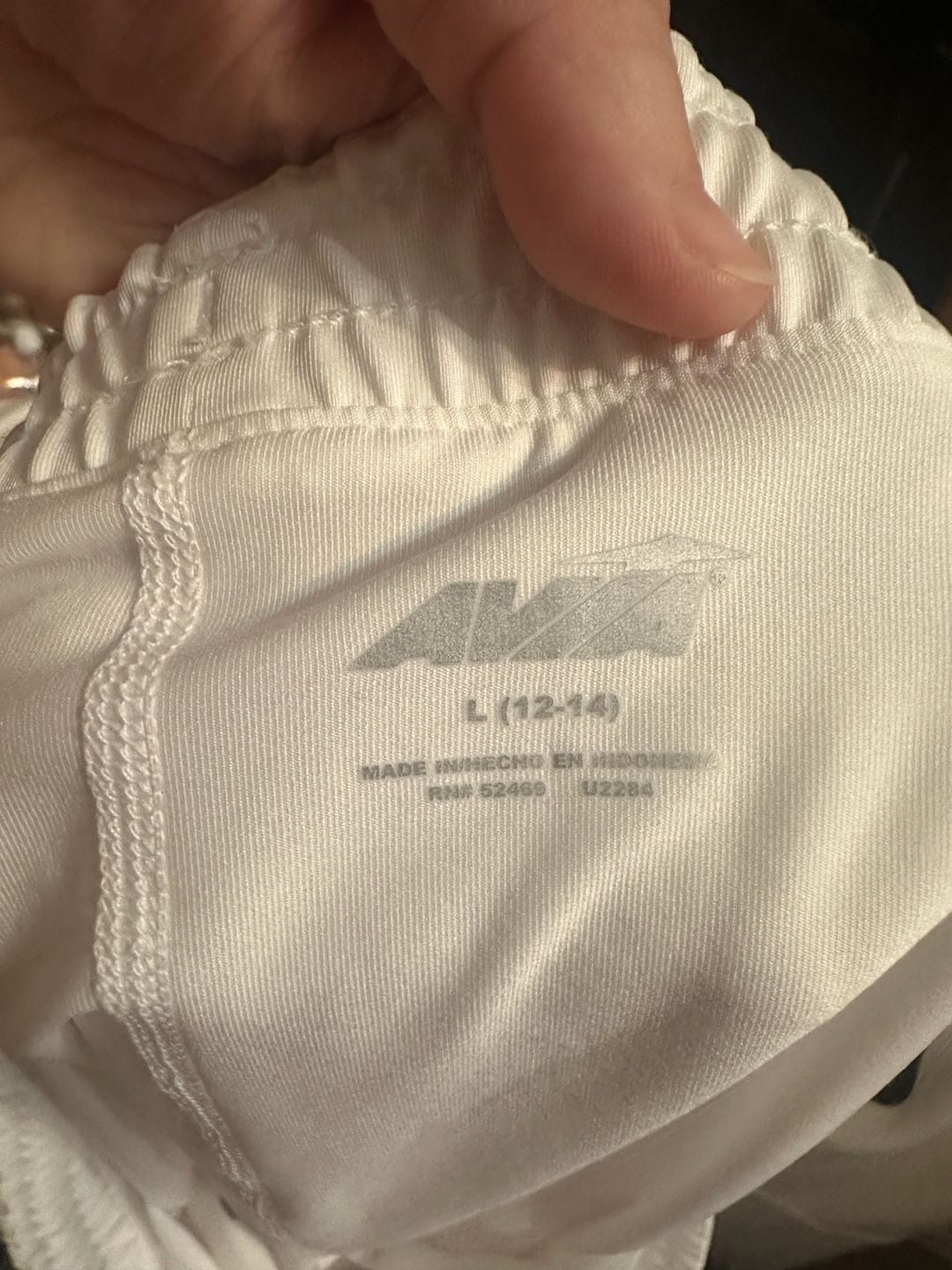 Avia Athletic Shorts Size L (12-14) White Drawstring Activewear 6