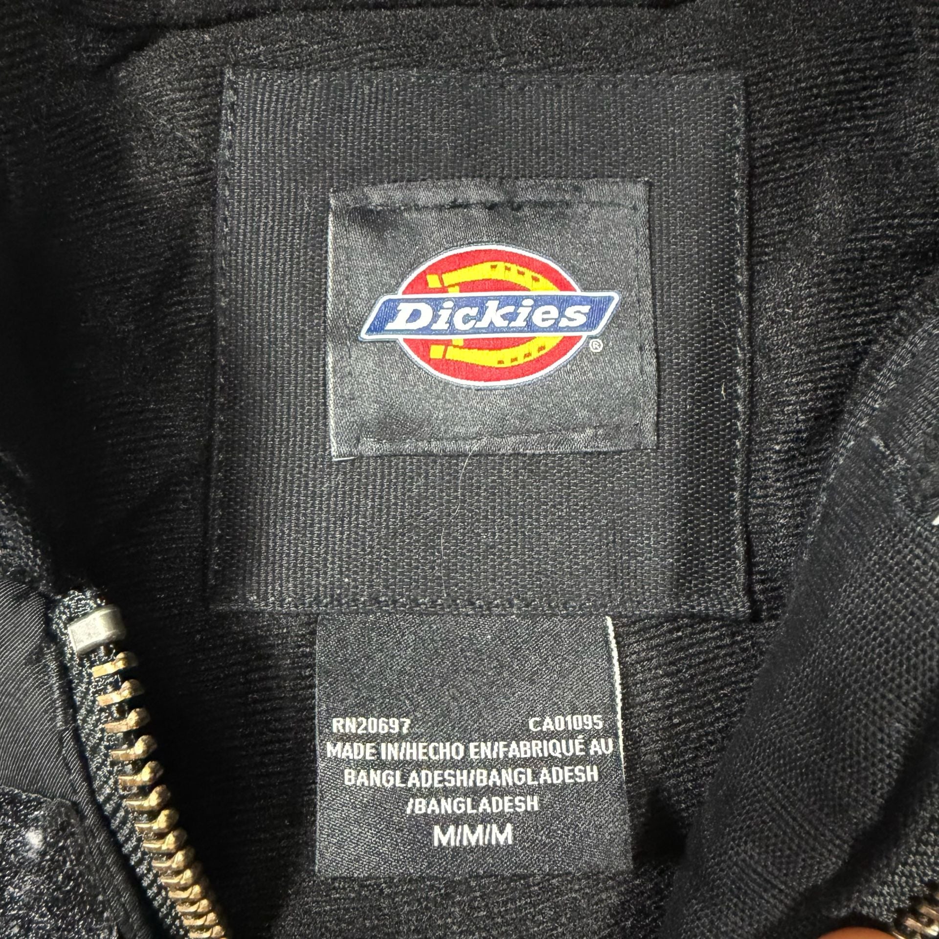 Dickies Renegade Jacket Medium Black DuraTech Canvas Insulated Coat 5