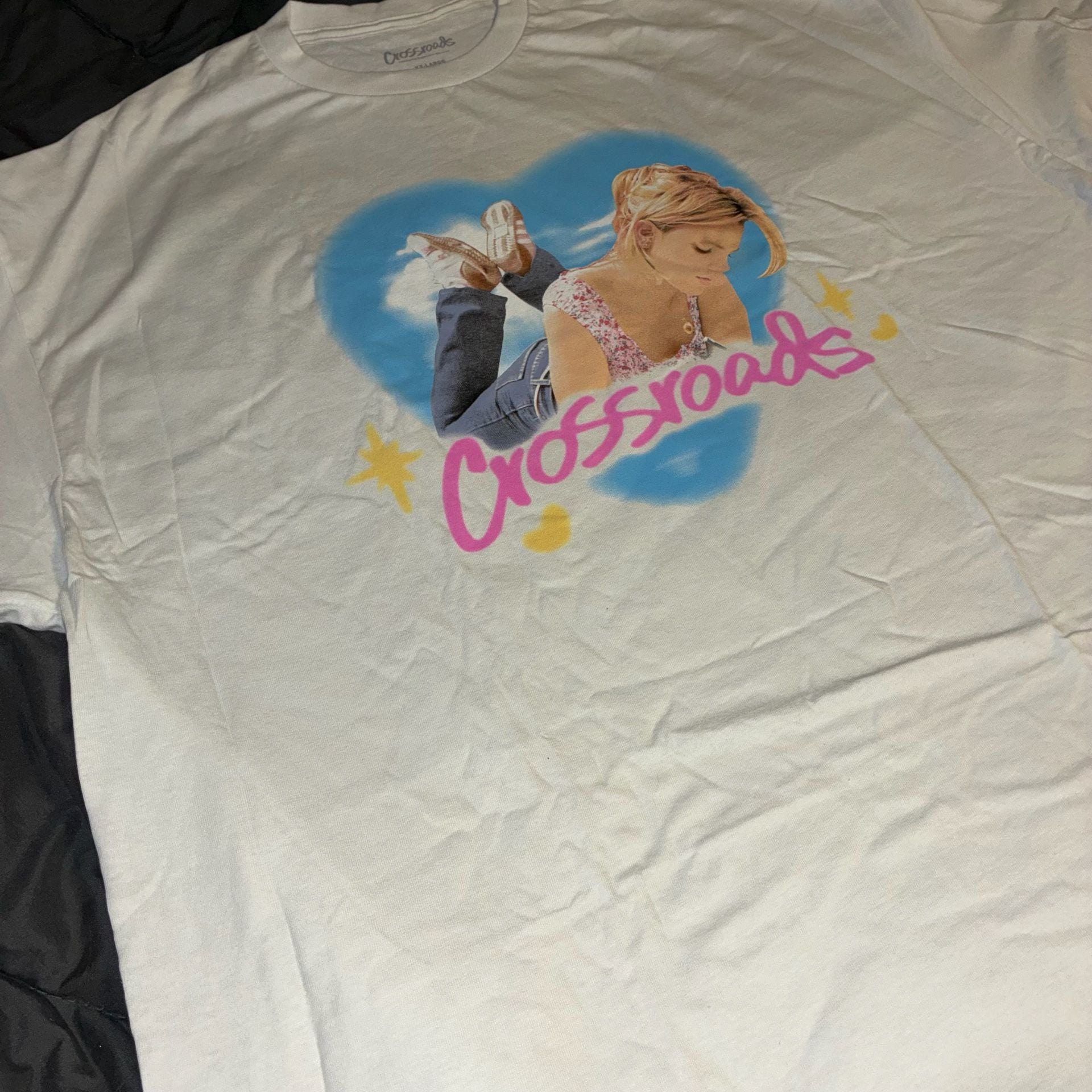 Crossroads Heart Photo T-Shirt XXL White Britney Spears Graphic Tee 6