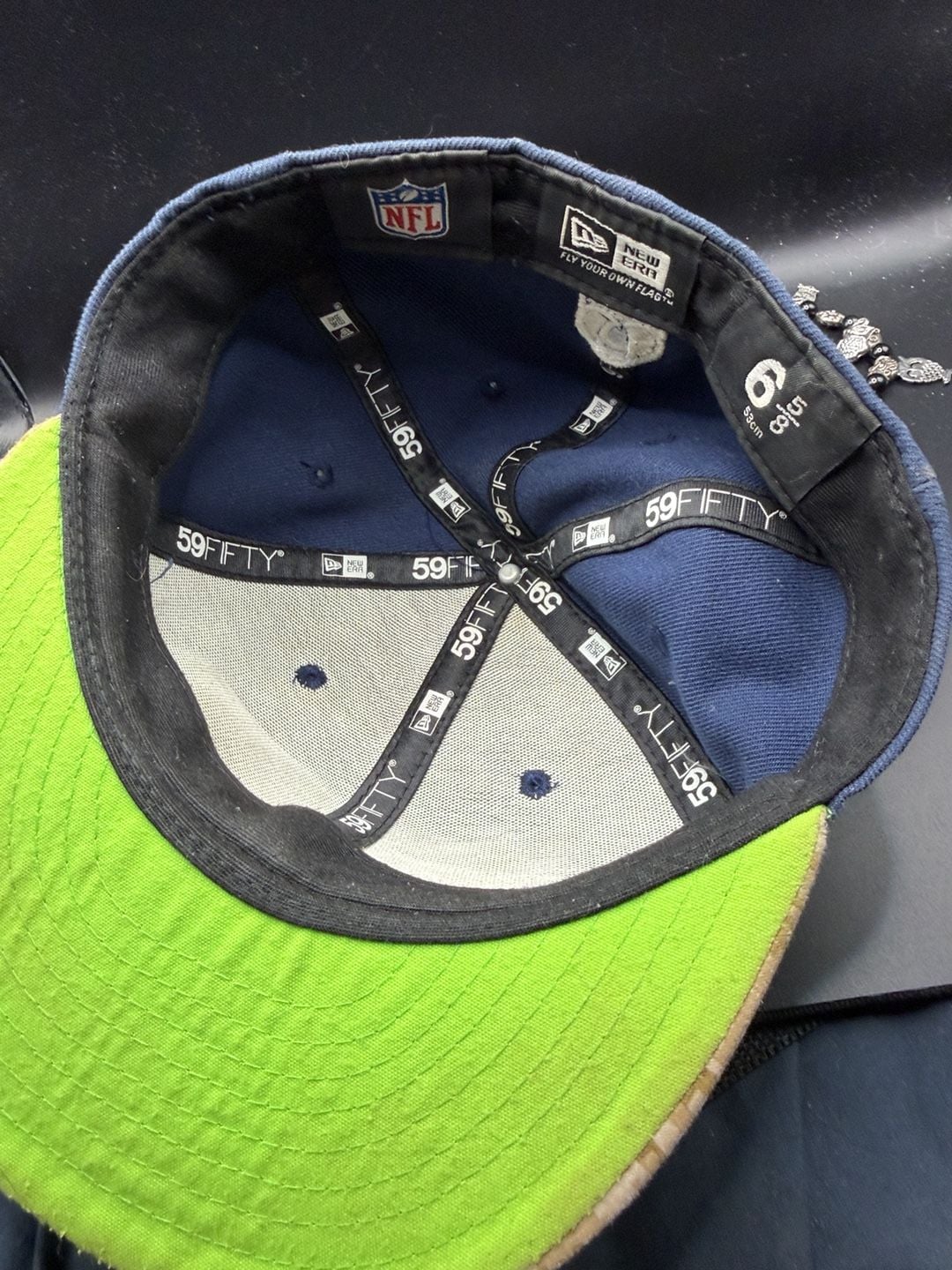 New Era Seattle Seahawks 59FIFTY Size 6 5/8 Fitted Hat 6