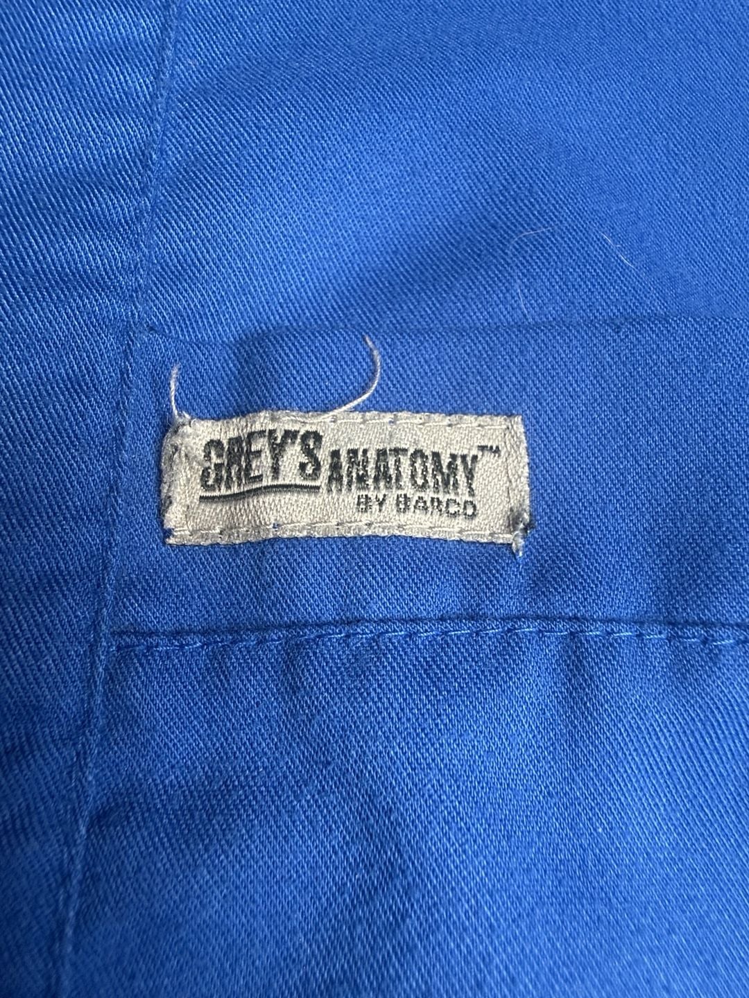 Grey's Anatomy by Barco Scrub Top Size S Blue V-Neck 3