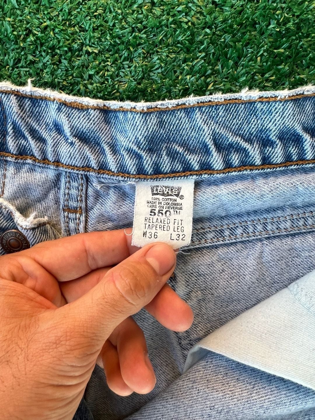 Vintage Levi's 550 Relaxed Fit Tapered Leg Orange Tab 4