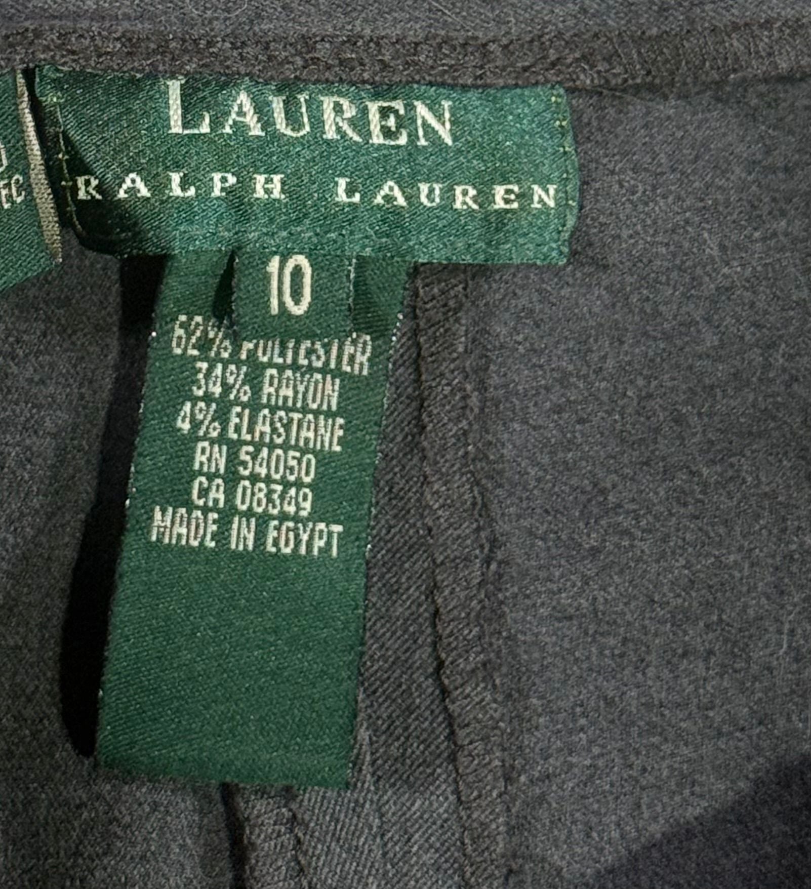 Lauren Ralph Lauren Dress Pants Size 10 Gray Stretch Trousers 3