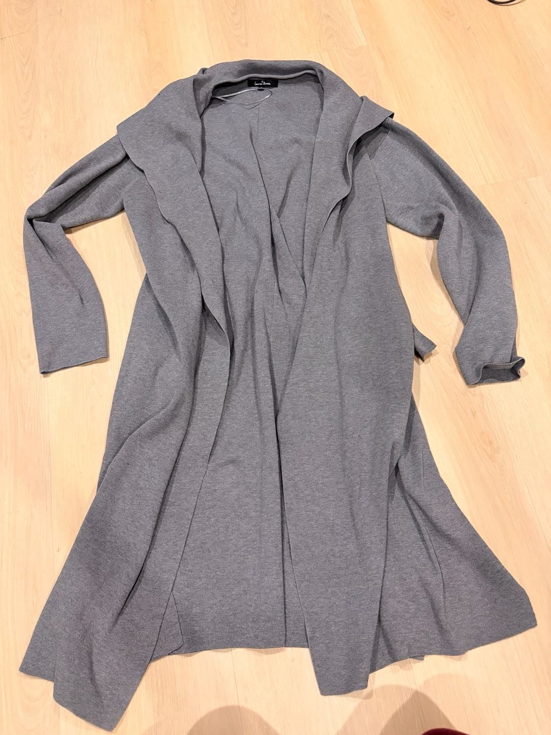 Love Tree Gray Long Cardigan Sweater 2
