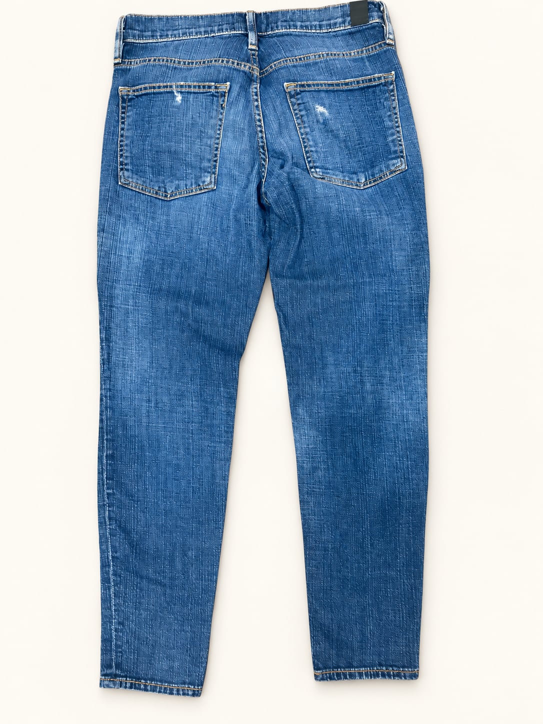 Vince Mason Relaxed Skinny Jeans 27 Blue Distressed Stretch Denim 4