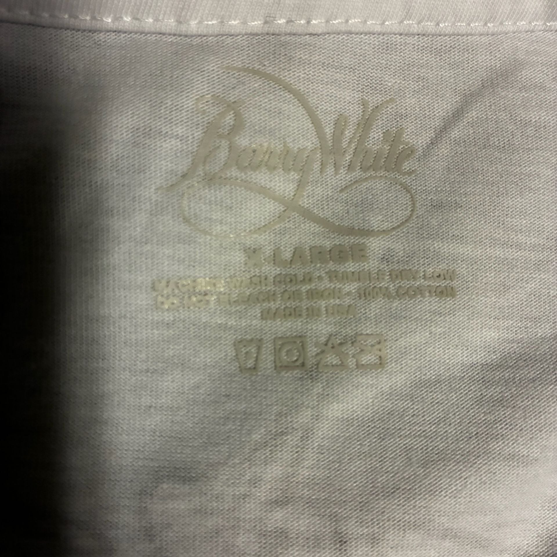 Barry White You're The First T-Shirt Size XL White Graphic Tee 4