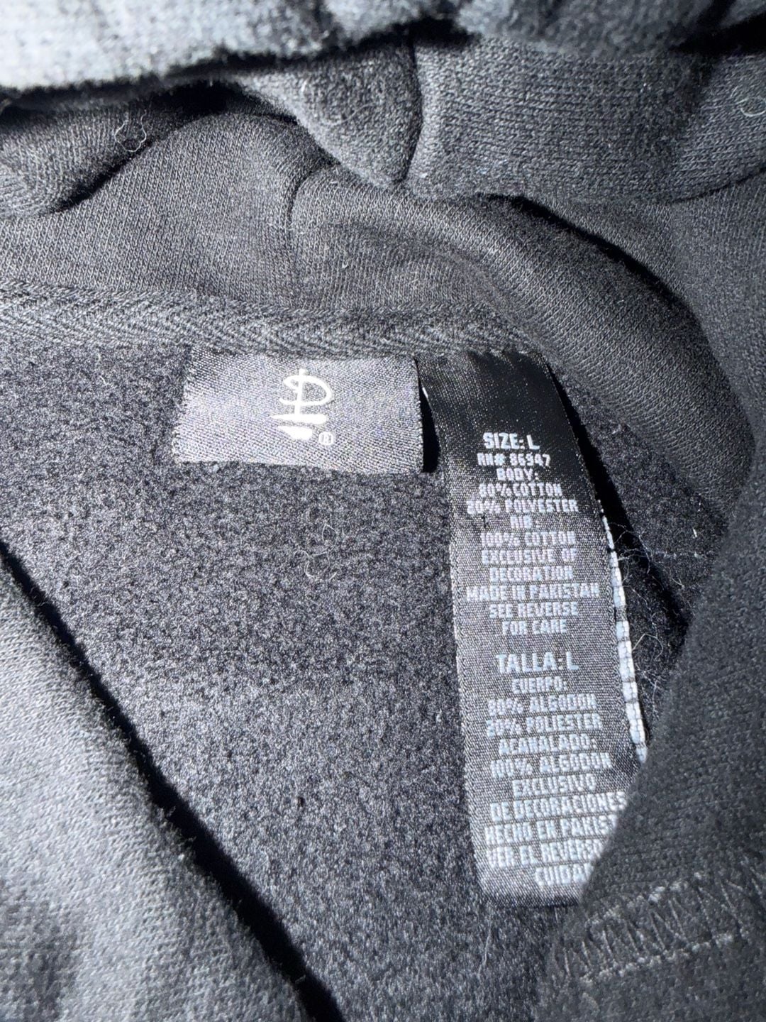Pink Floyd Dark Side Of The Moon Hoodie Size L Black Pullover 9