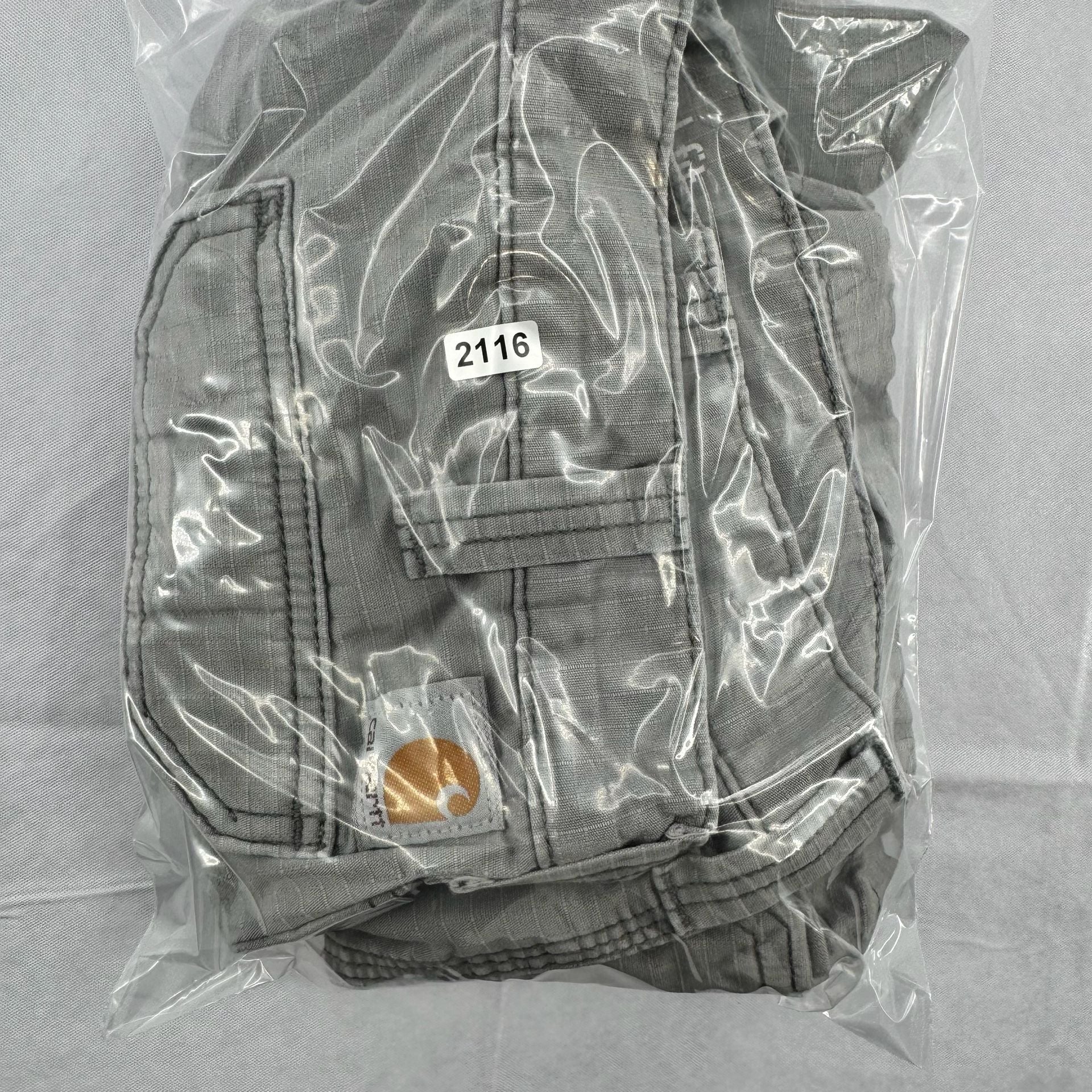 Carhartt Force Relaxed Fit Cargo Shorts Size 32 Gray Ripstop 7