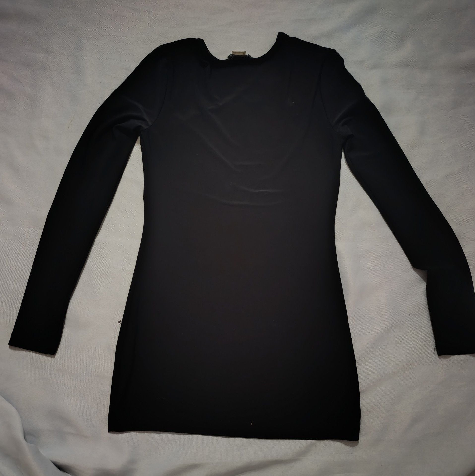 Venus Long Sleeve Top Size XS Black Rhinestone Cutout Shoulder 5