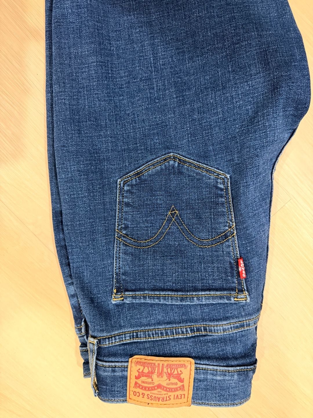 Levi's Classic Straight Jeans 28x27 Blue Denim 5