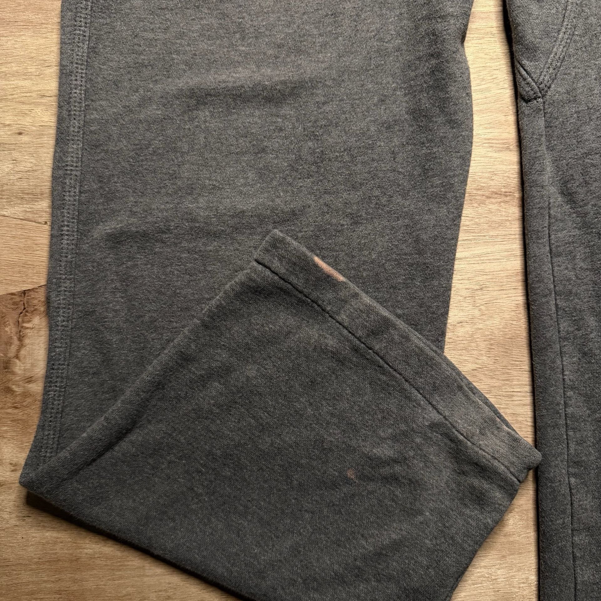 Nike Retro 2010s Gray Fleece Sweatpants Baggy Straight Leg Men's L 6