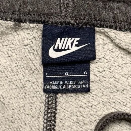 Nike Retro 2010s Gray Fleece Sweatpants Baggy Straight Leg Men's L 3