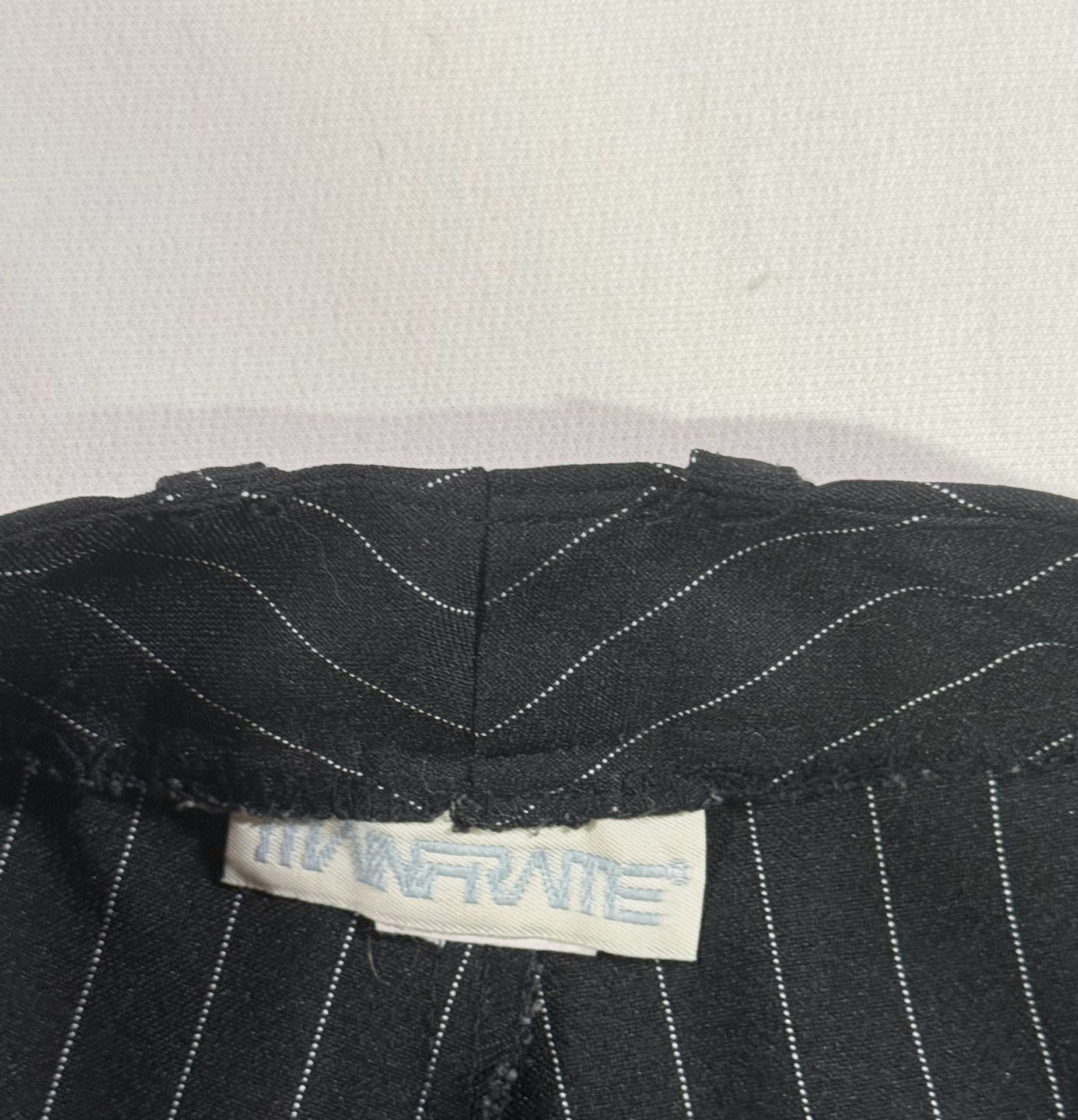 Infrate Black Pinstripe Pants 30x31 Business Casual Trousers 3
