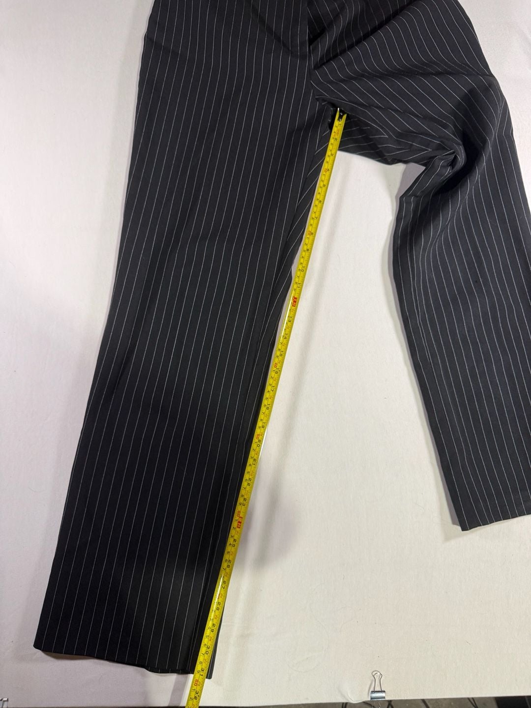 Infrate Black Pinstripe Pants 30x31 Business Casual Trousers 7