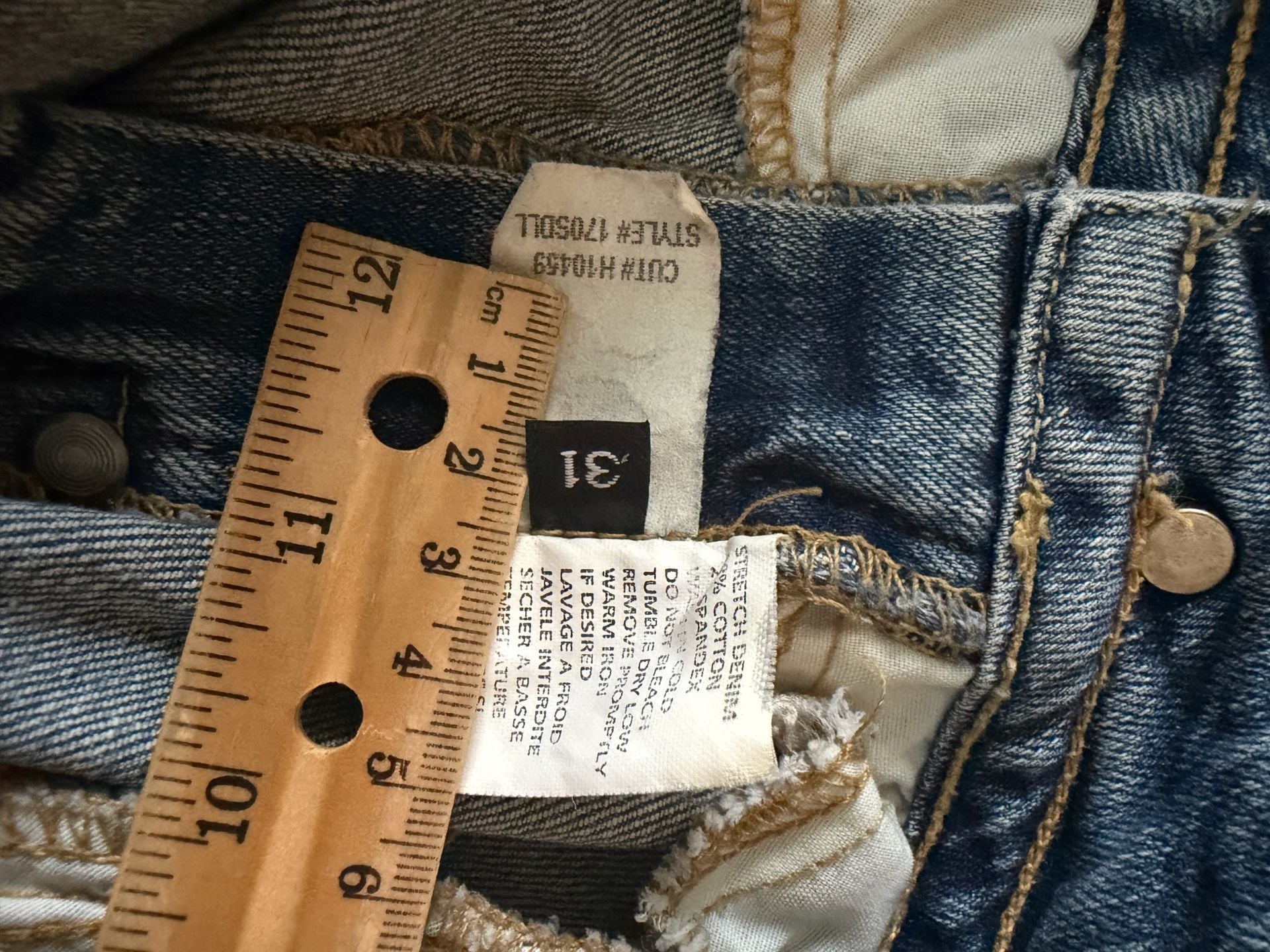 Hudson Jeans Bootcut Size 31 Light Wash Distressed Hem 4