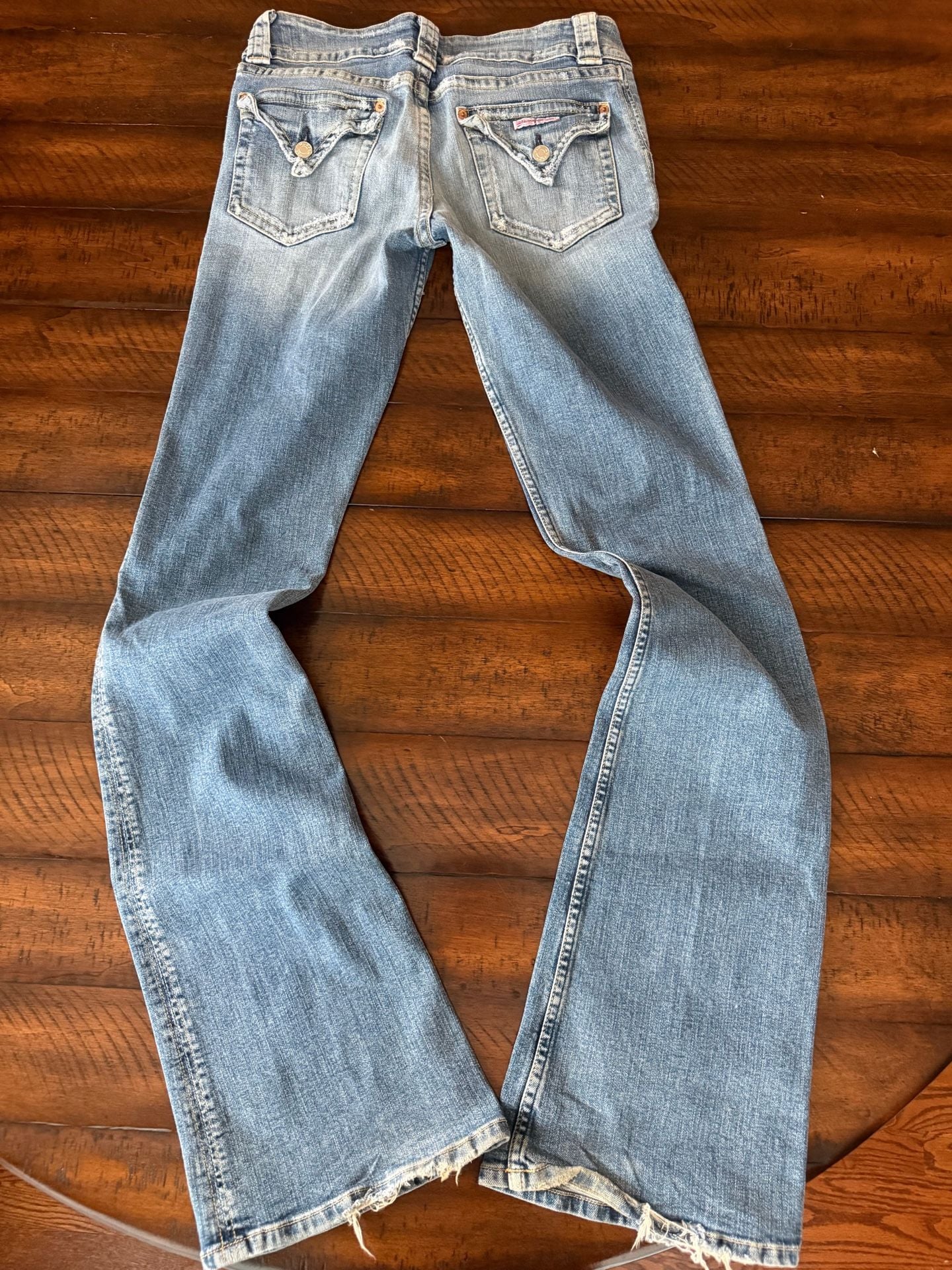 Hudson Jeans Bootcut Size 31 Light Wash Distressed Hem 5