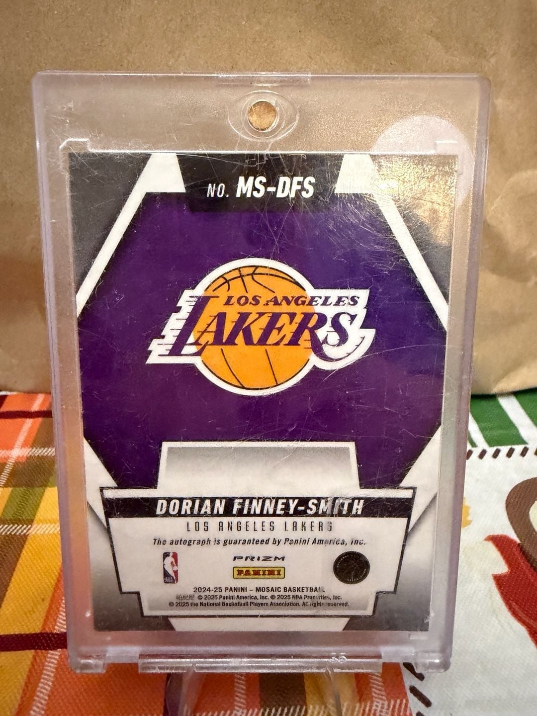 2024-25 Panini Mosaic Dorian Finney-Smith Lakers Scripts Auto Card 2