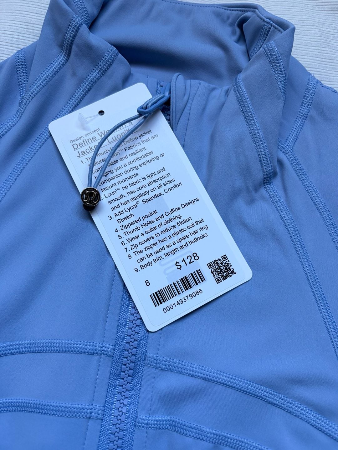 Lululemon Set Define Jacket Luon and Flared Leggings Size 8 Blue 3