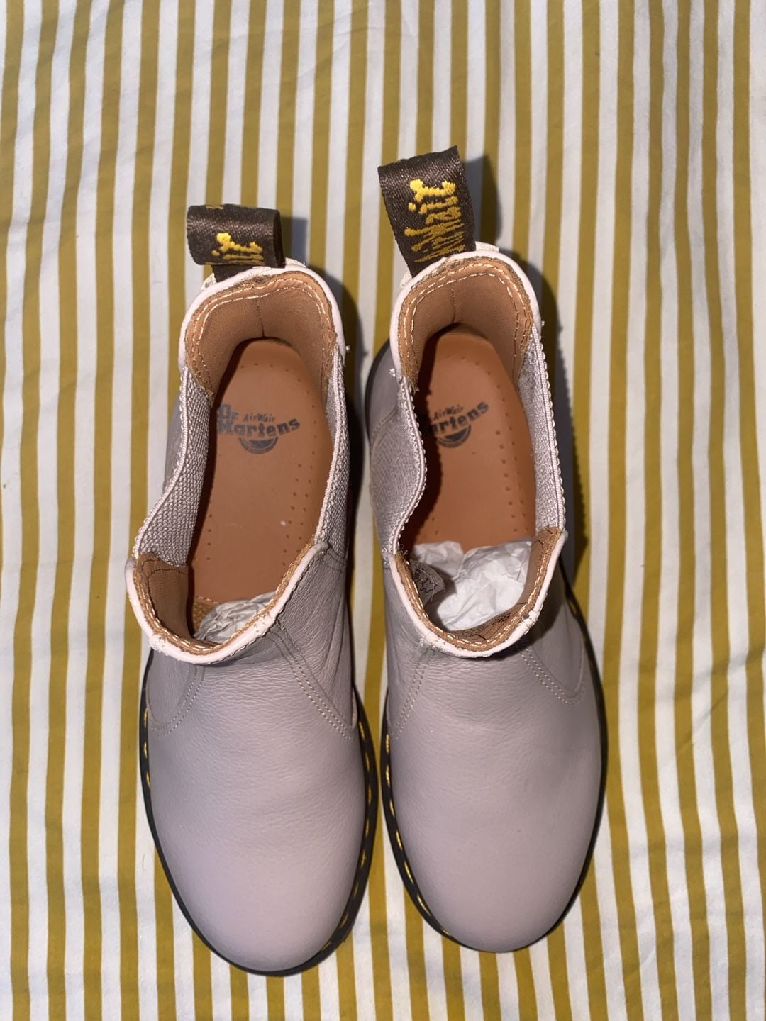 Dr. Martens 2976 Chelsea Boots Size US 8 Grey Leather 3