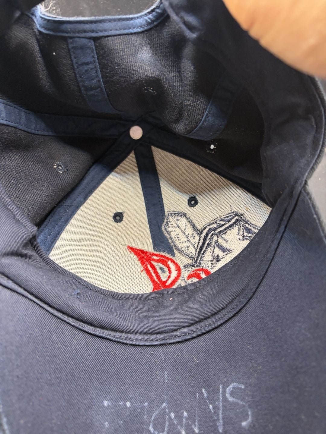 MLB Cleveland Indians Baseball Hat Cap Navy Blue Embroidered Logo 7