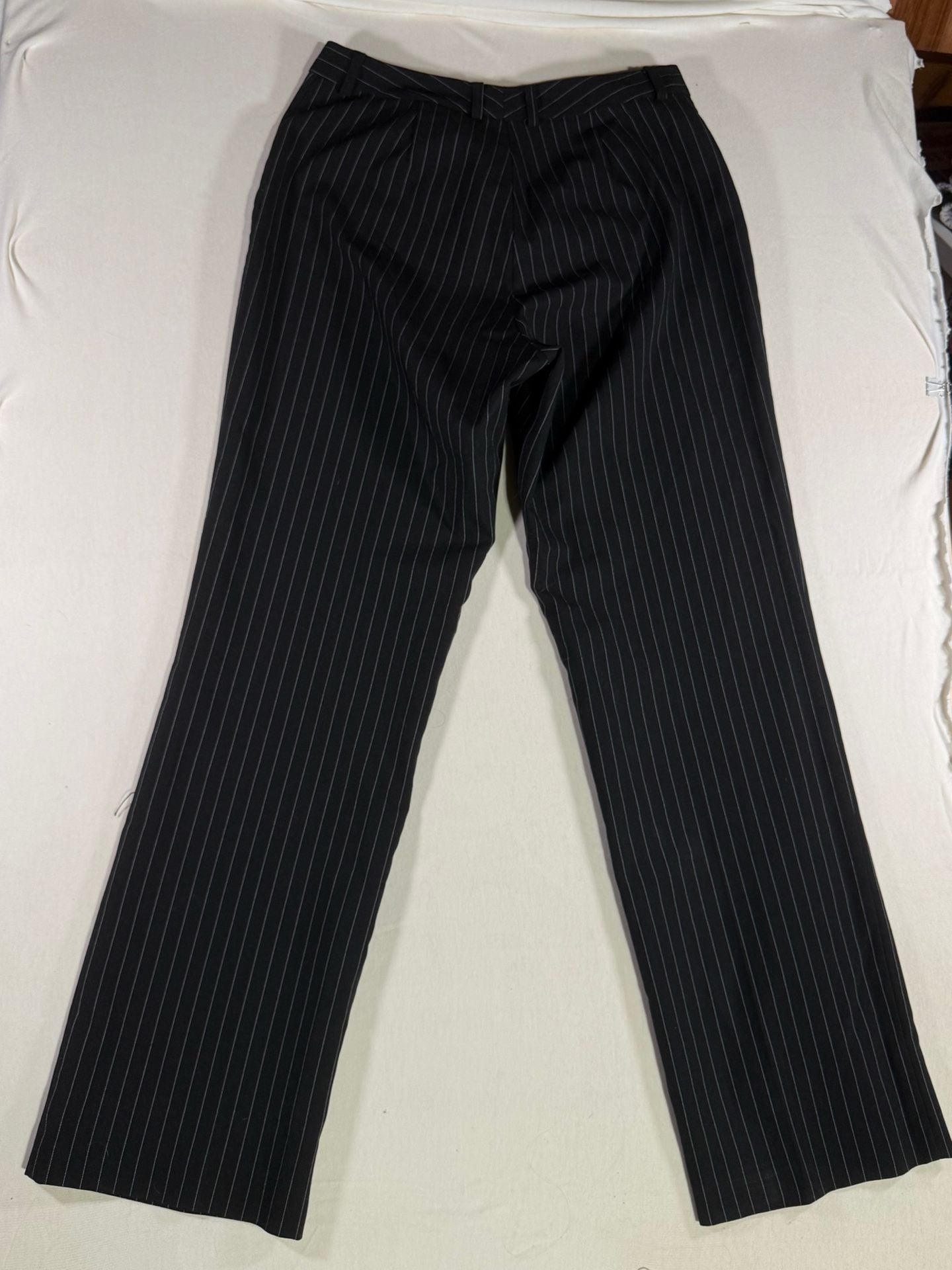 Infrate Black Pinstripe Pants 30x31 Business Casual Trousers 4