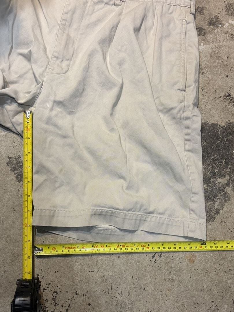 Polo By Ralph Lauren Tyler Short Size 35 Khaki Cotton Pleated Shorts 8