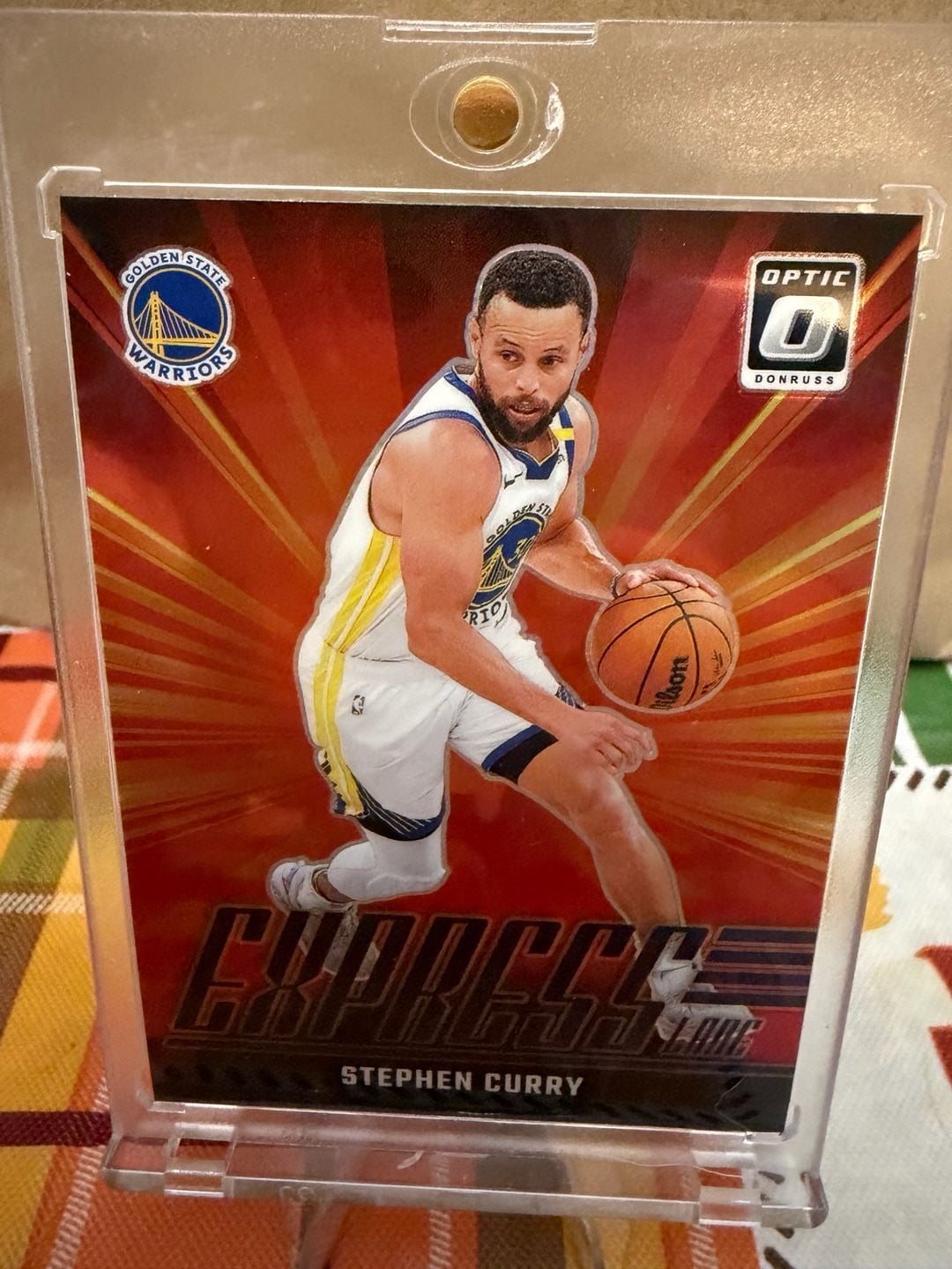 Stephen Curry Donruss Optic Express Lane Prizm Card No. 13 1