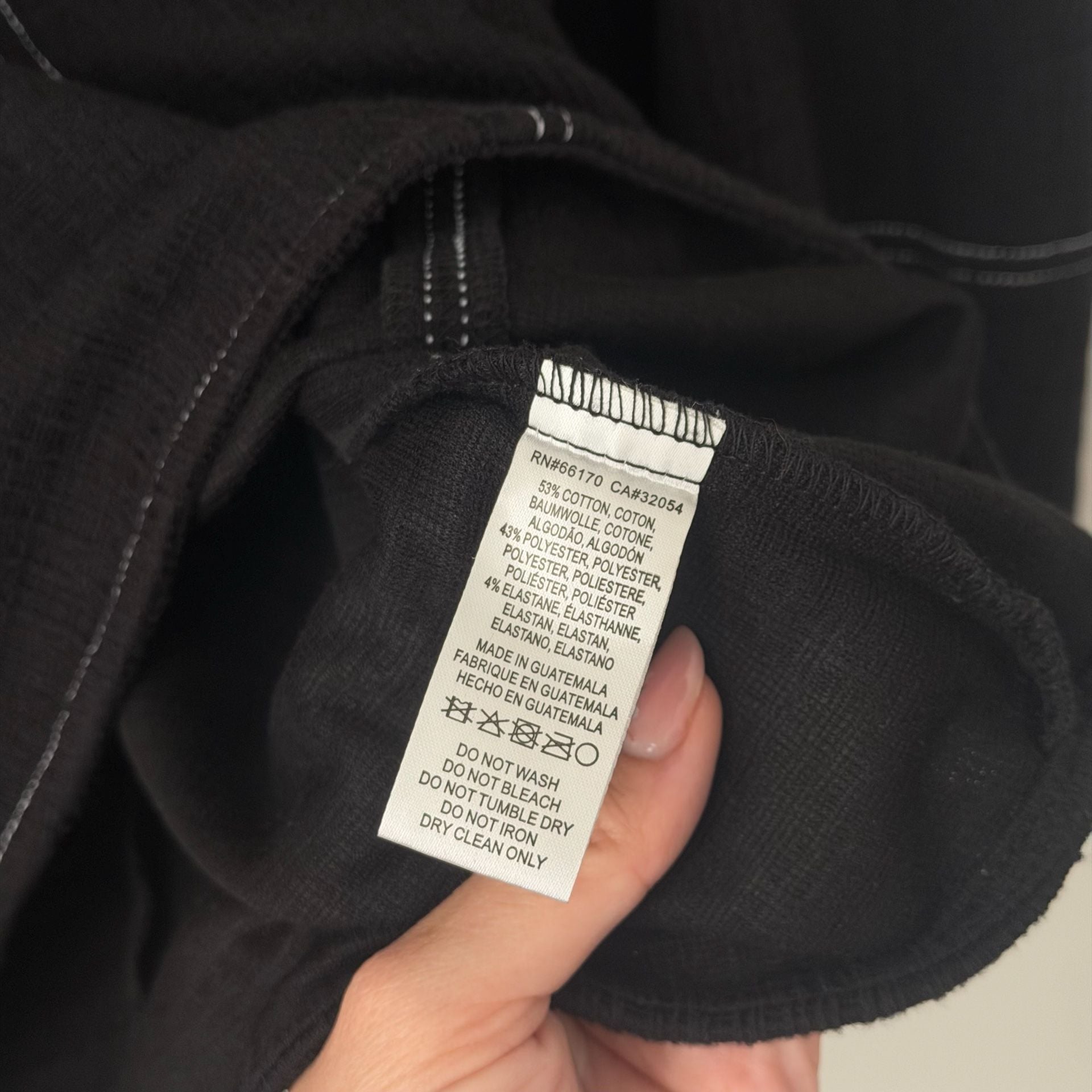 Current Air Los Angeles Top Size XS Black Contrast Stitching 3/4 Sleeve 4