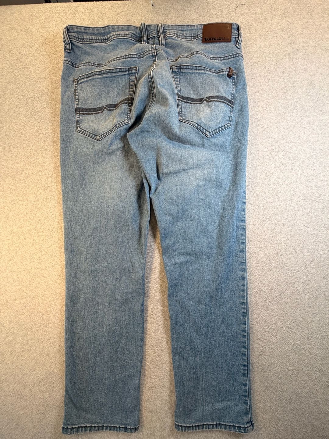 Buffalo David Bitton Axel Slim Stretch Jeans 36x30 Light Wash 8