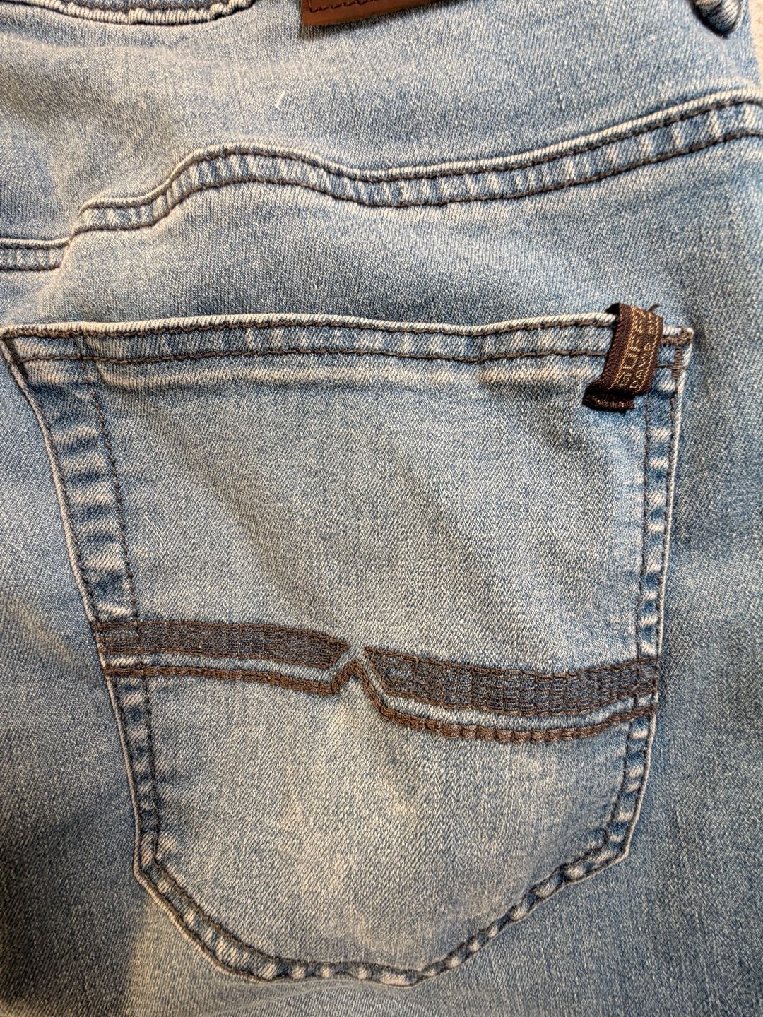 Buffalo David Bitton Axel Slim Stretch Jeans 36x30 Light Wash 9