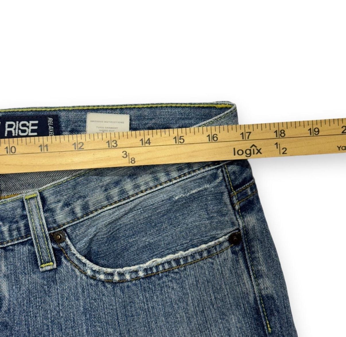 Cruel Girl Low Rise Relaxed Jeans Size 11 X-Long Blue Denim Bootcut 6
