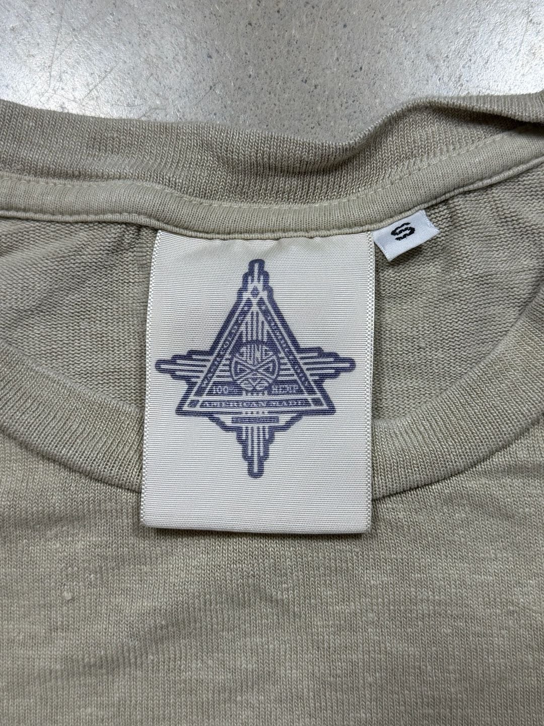 American Made T-Shirt Size S Beige Hemp Organic 4