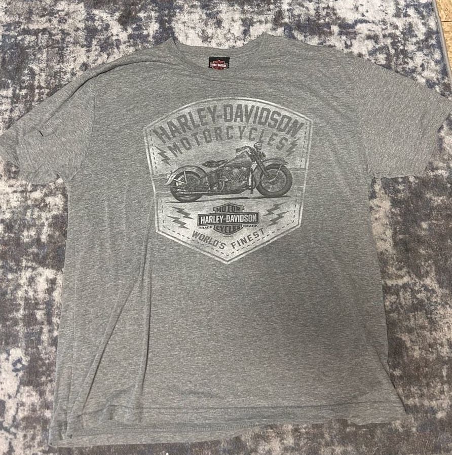 Harley-Davidson Down Home Burlington NC T-Shirt Gray 3