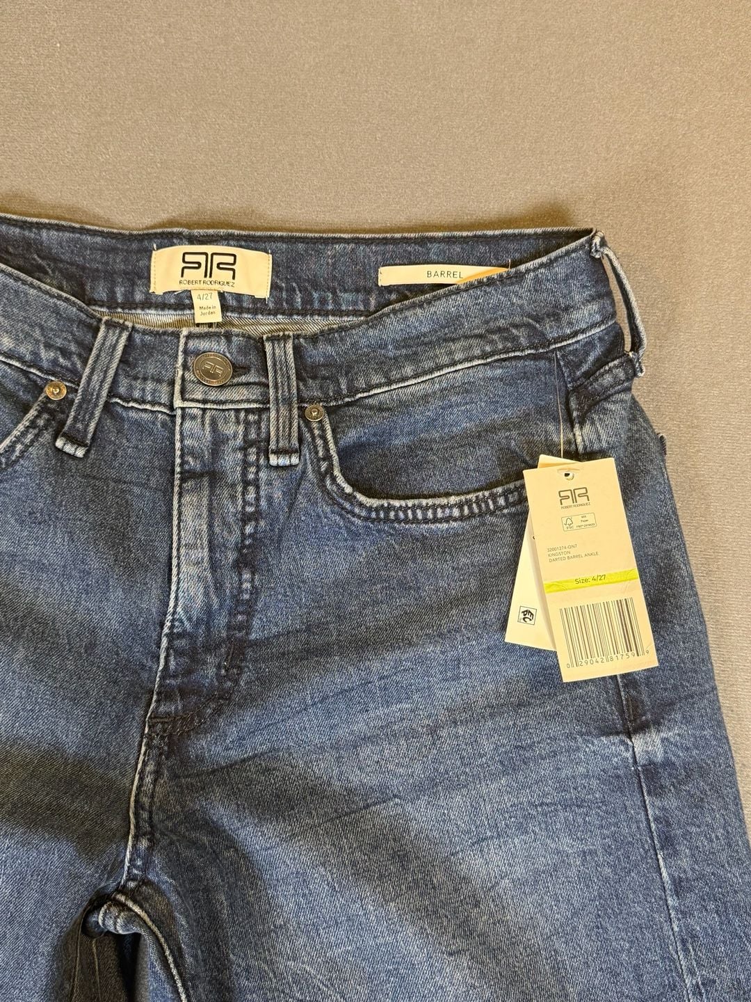 Robert Rodriguez Kingston Barrel Ankle Jeans Size 4/27 NWT Medium Wash 4