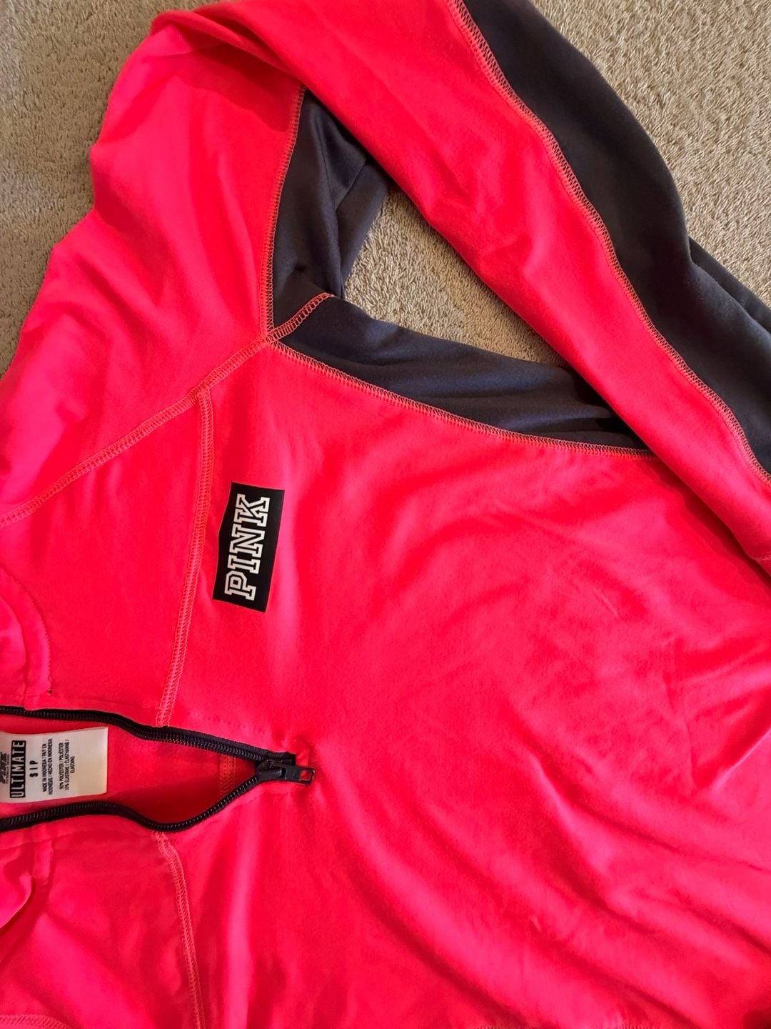 Victoria's Secret Pink 1/2 Zip Pullover Size S 3