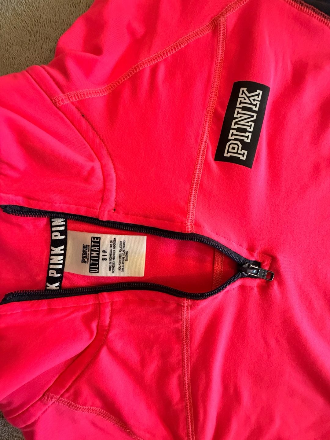 Victoria's Secret Pink 1/2 Zip Pullover Size S 4