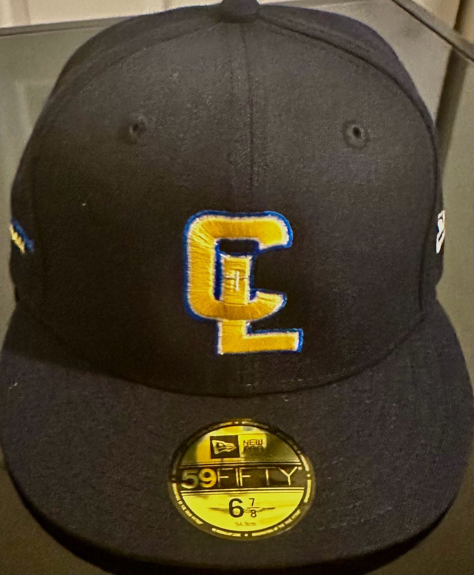 New Era 59FIFTY Fitted Hat Cap Size 6 7/8 Black CL Softball 4