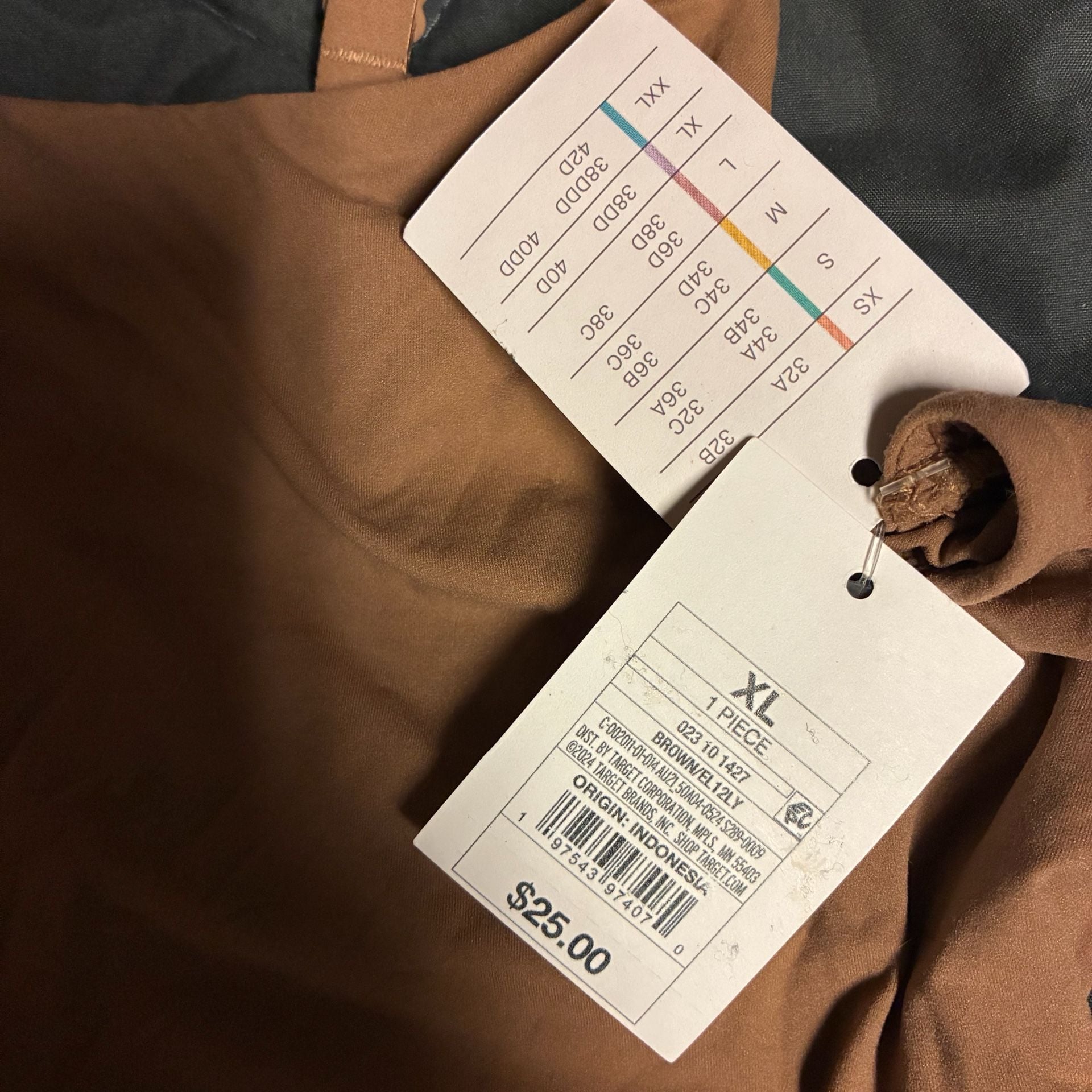 Auden Bodysuit Size XL Brown 4