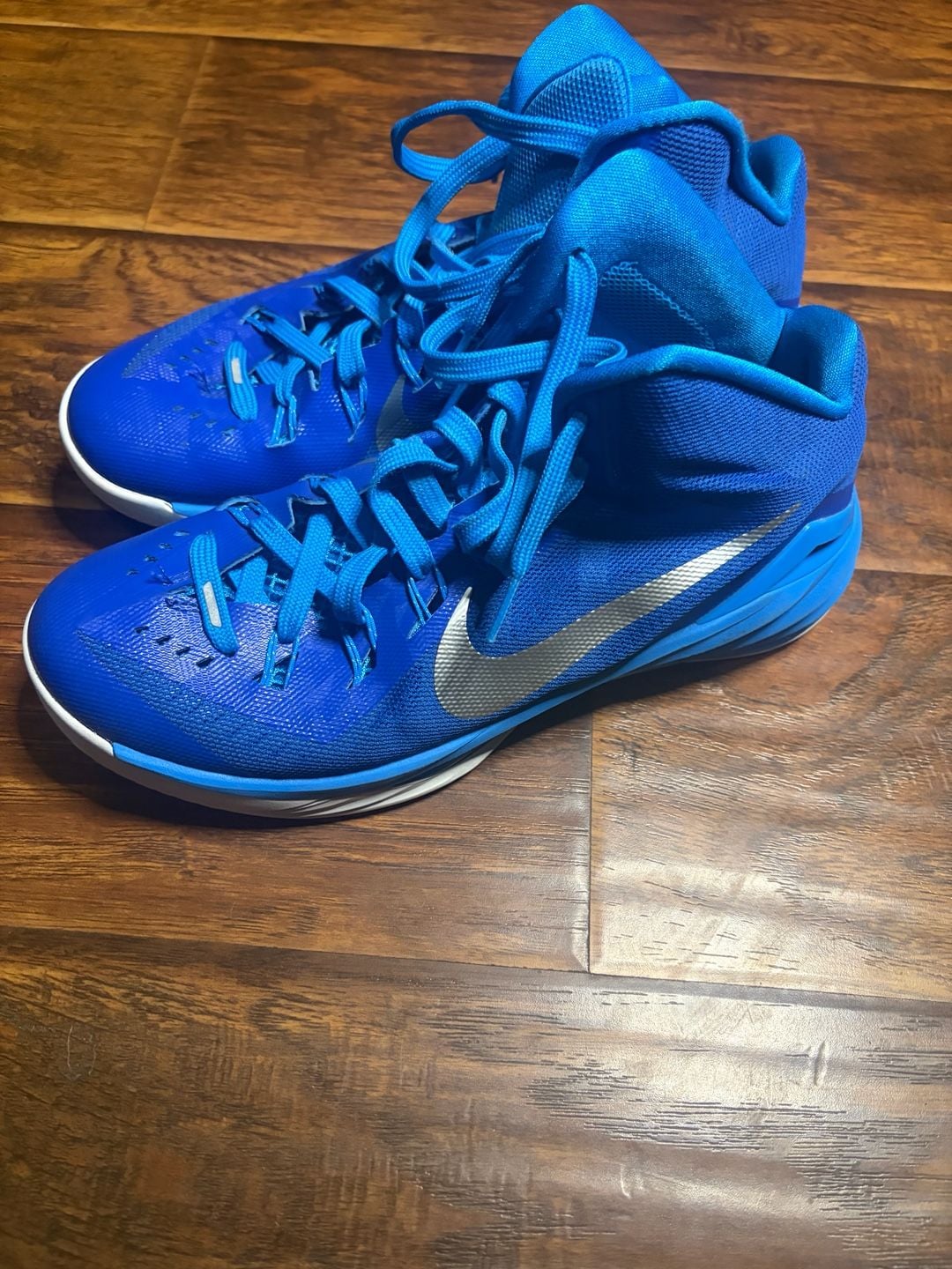 Nike Hyperdunk 2014 Size 9.5 Blue Basketball Shoes 3