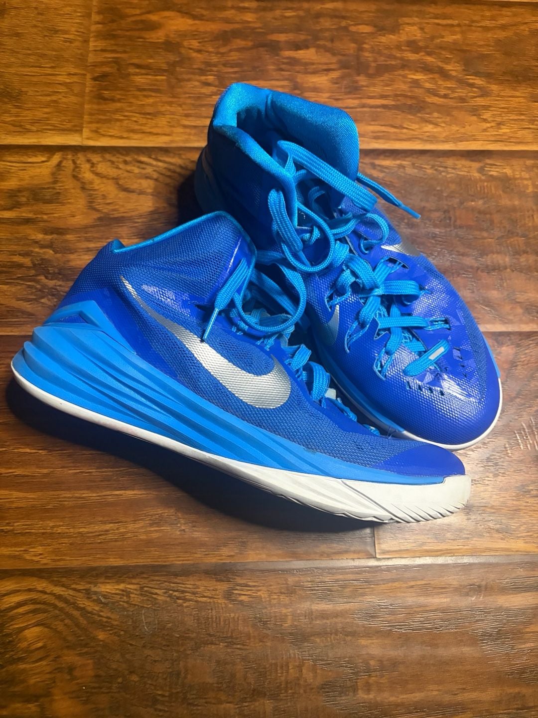 Nike Hyperdunk 2014 Size 9.5 Blue Basketball Shoes 4