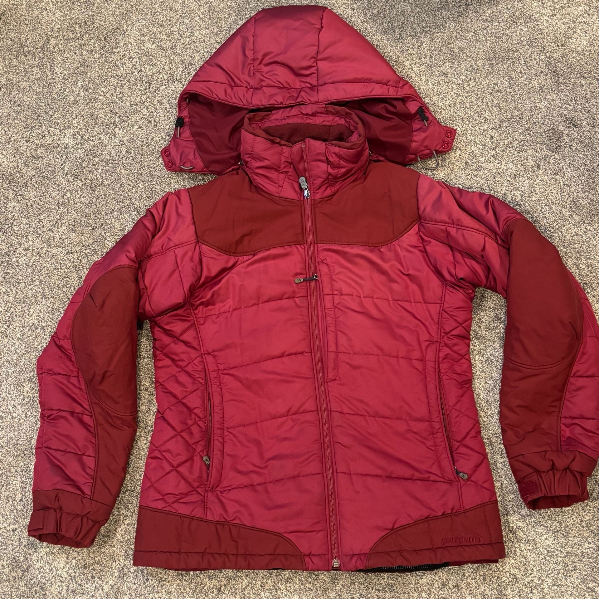Patagonia Ski Snow Jacket Size M Red Puffer Hooded Coat 5