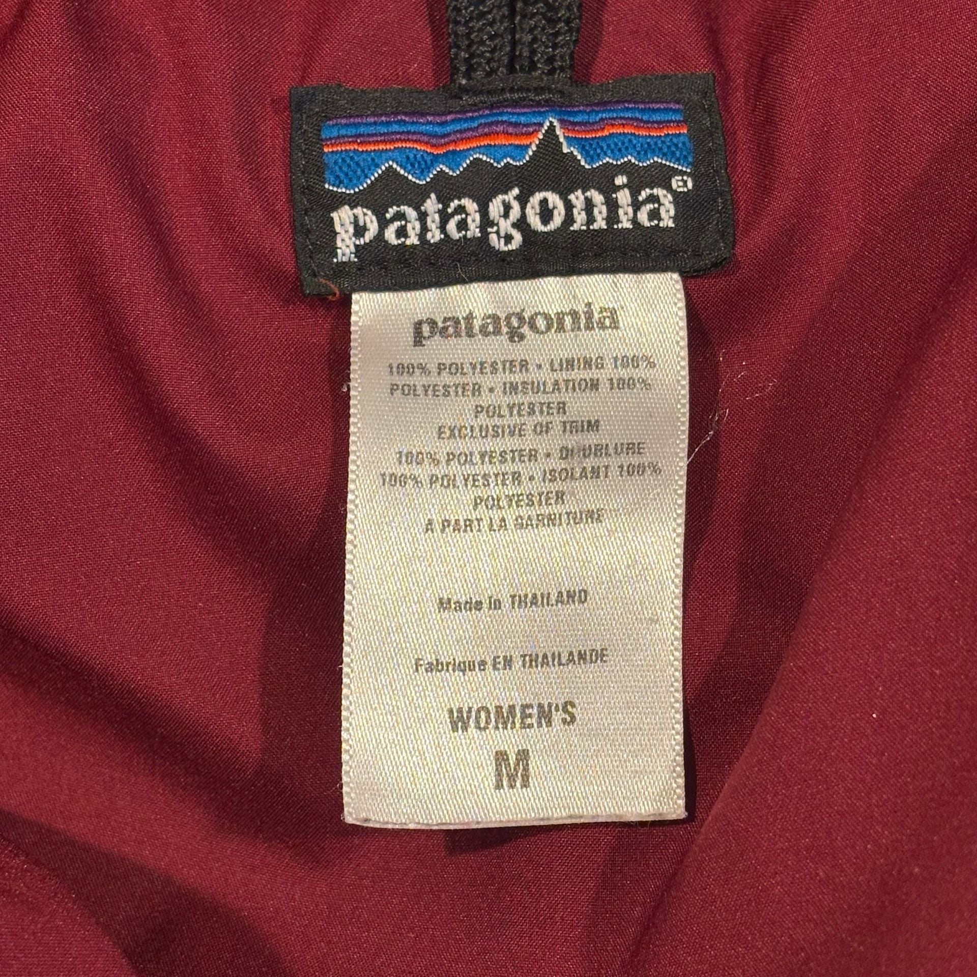 Patagonia Ski Snow Jacket Size M Red Puffer Hooded Coat 6