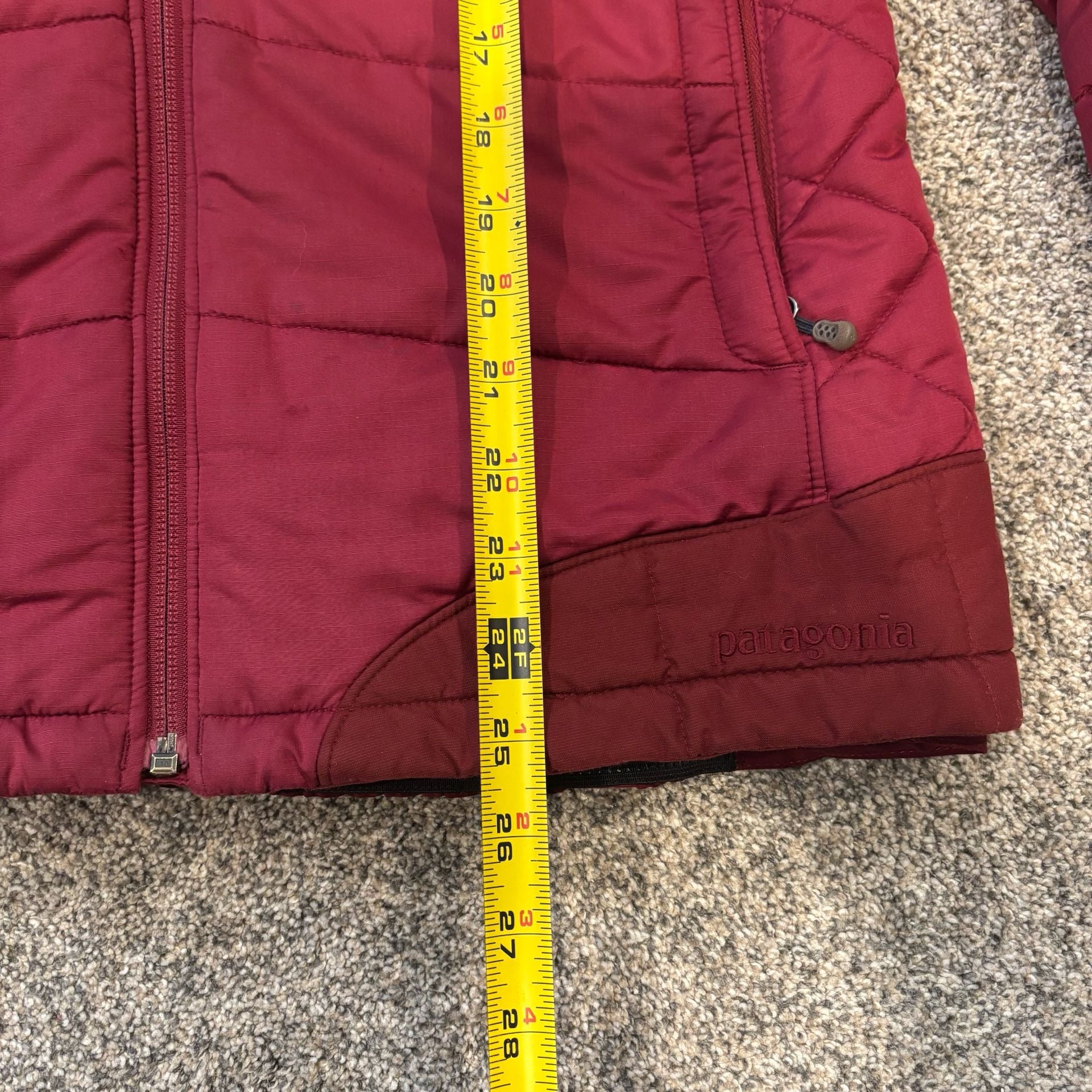 Patagonia Ski Snow Jacket Size M Red Puffer Hooded Coat 7