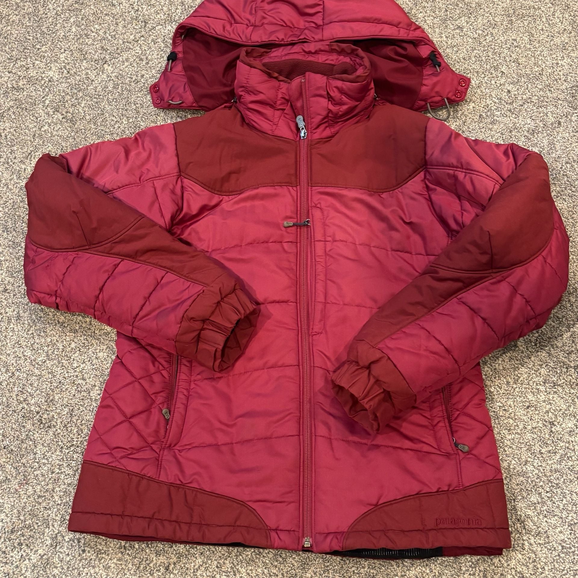 Patagonia Ski Snow Jacket Size M Red Puffer Hooded Coat 13
