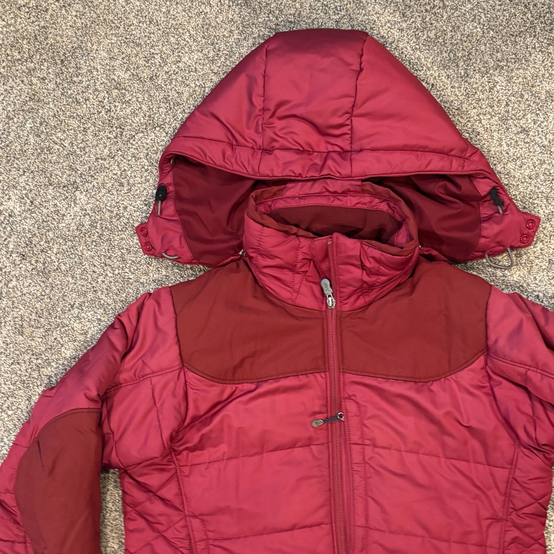 Patagonia Ski Snow Jacket Size M Red Puffer Hooded Coat 15