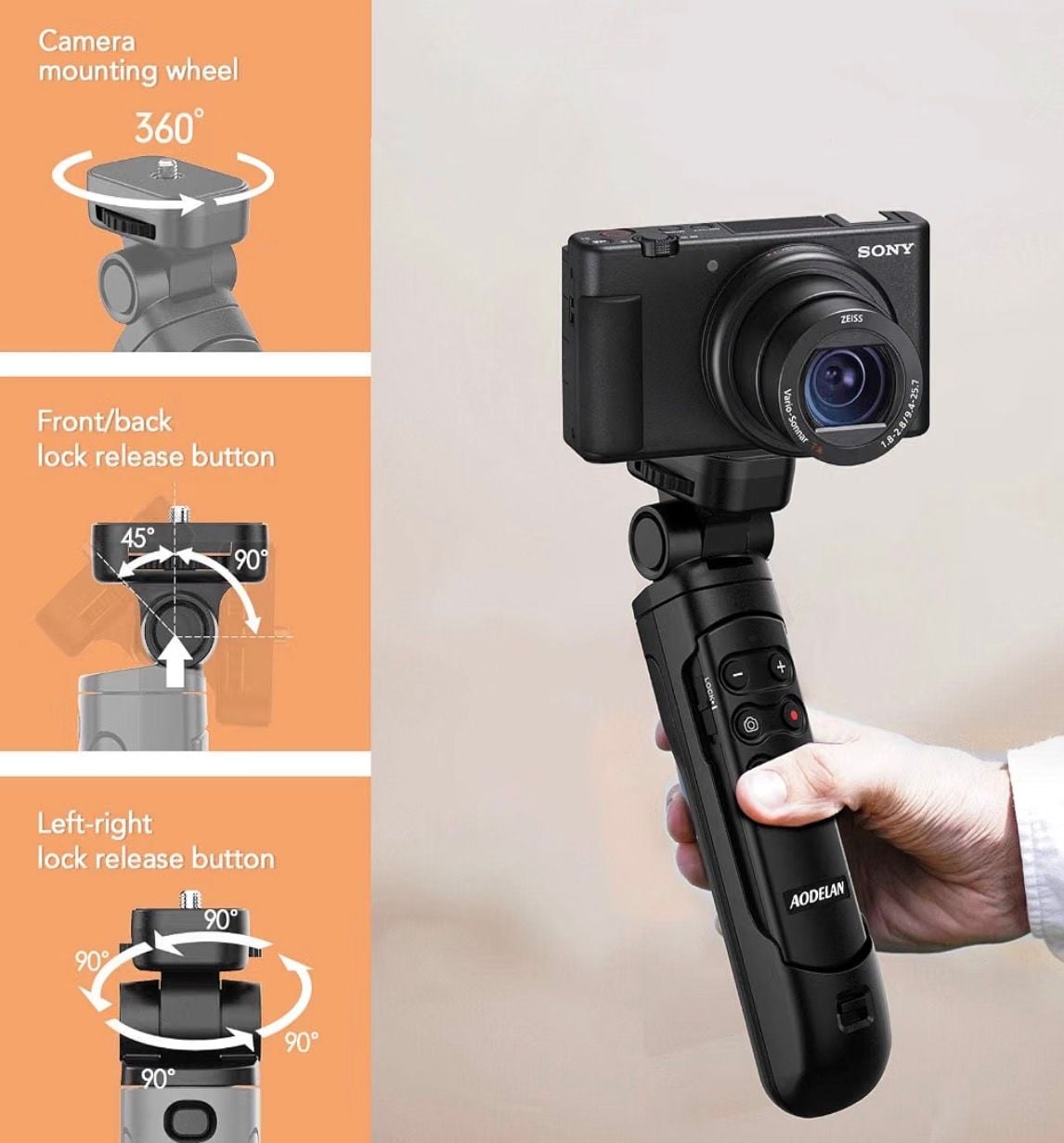Mini Shooting Grip and Tripod with Wireless Remote Shutter
4