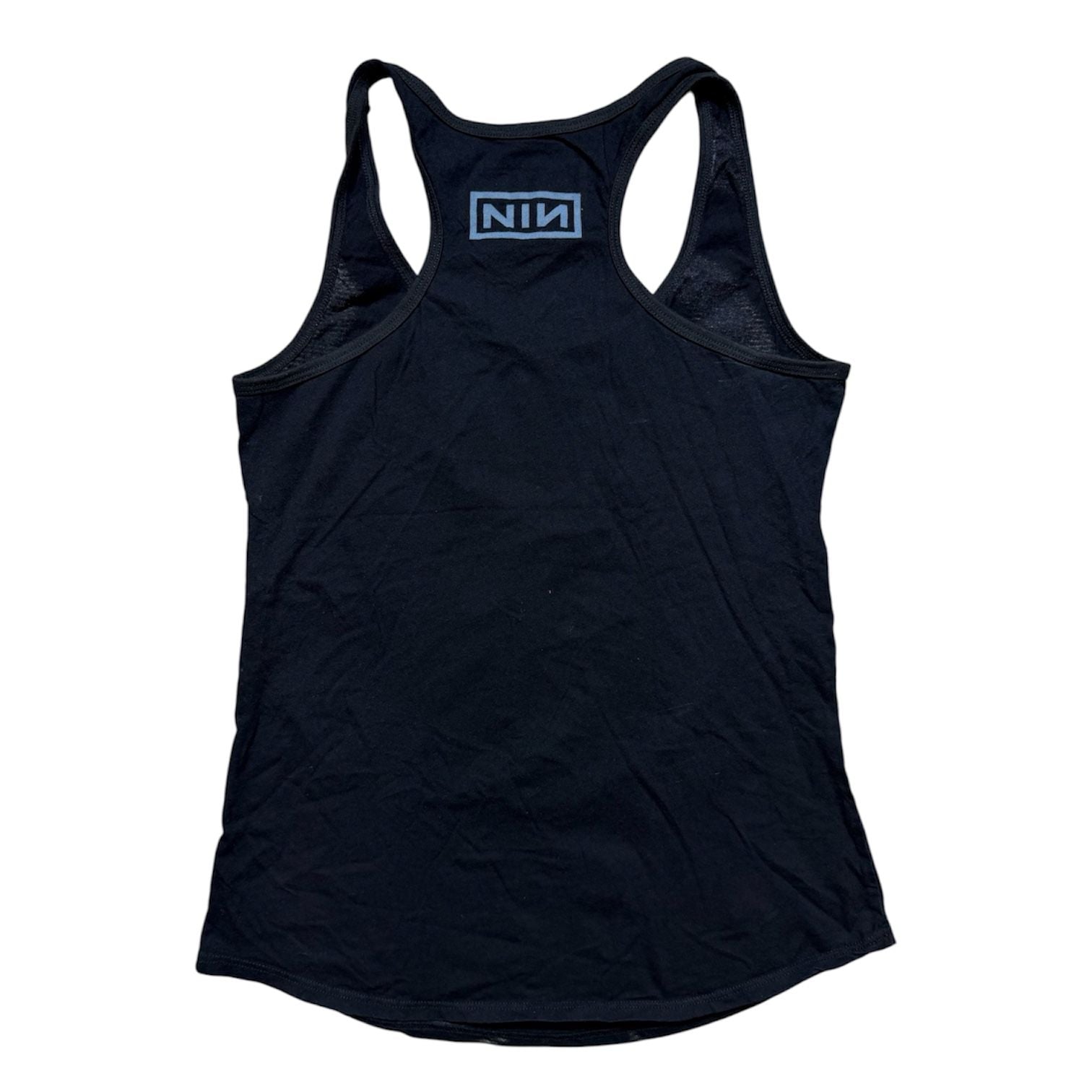 Nine Inch Nails NIN Tank Top Size L Black Graphic Racerback 3