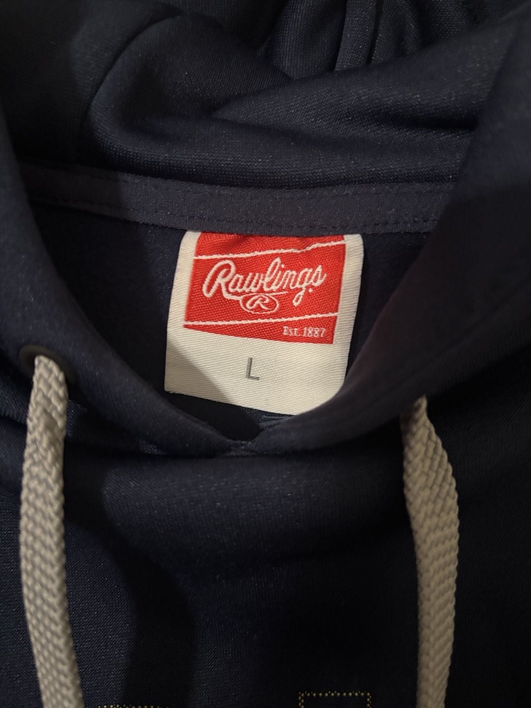 Rawlings Jacket Nation Hoodie Size Large Blue USA Graphic 2