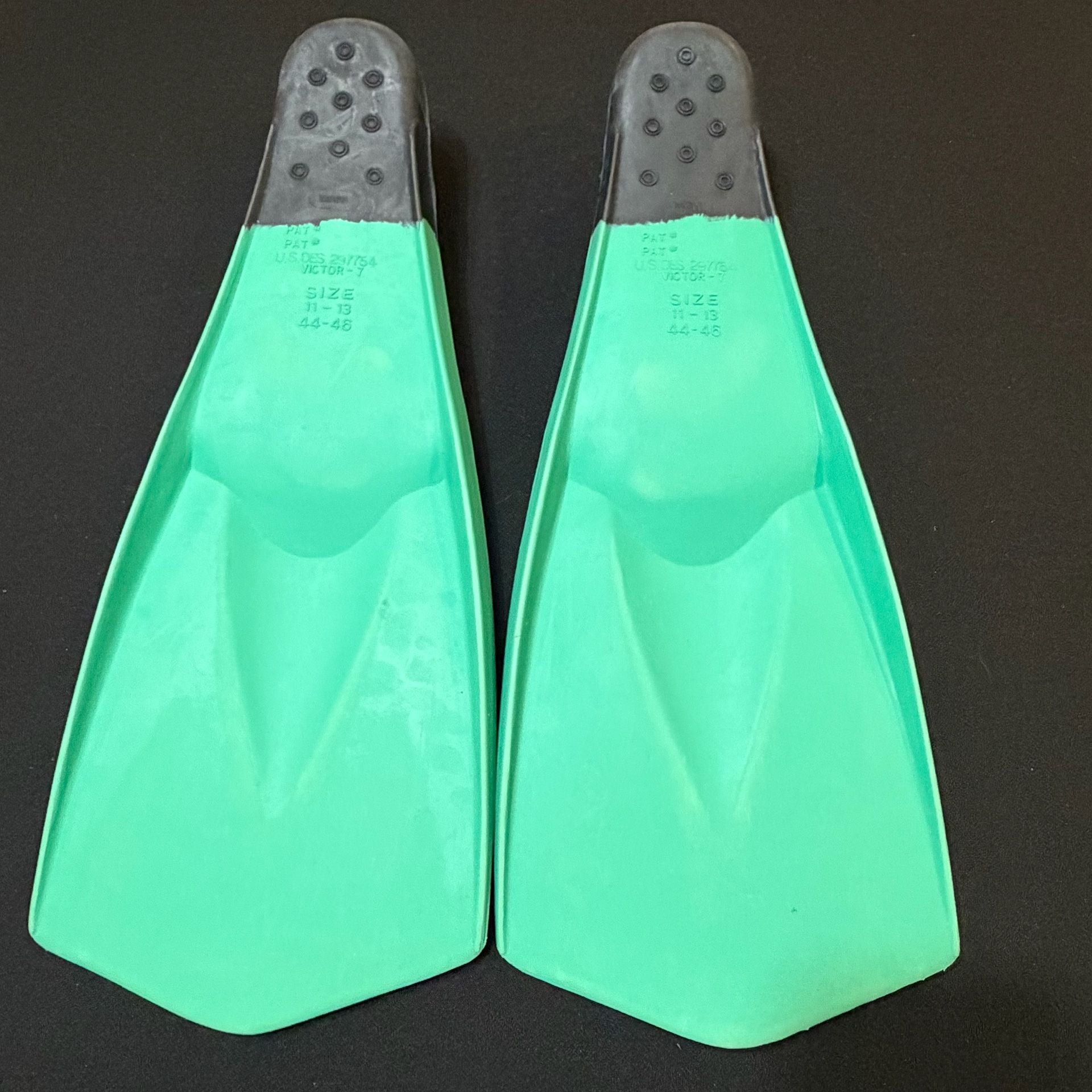 TYR Flexfins Swim Fins Green Black sz XL 11-13 5