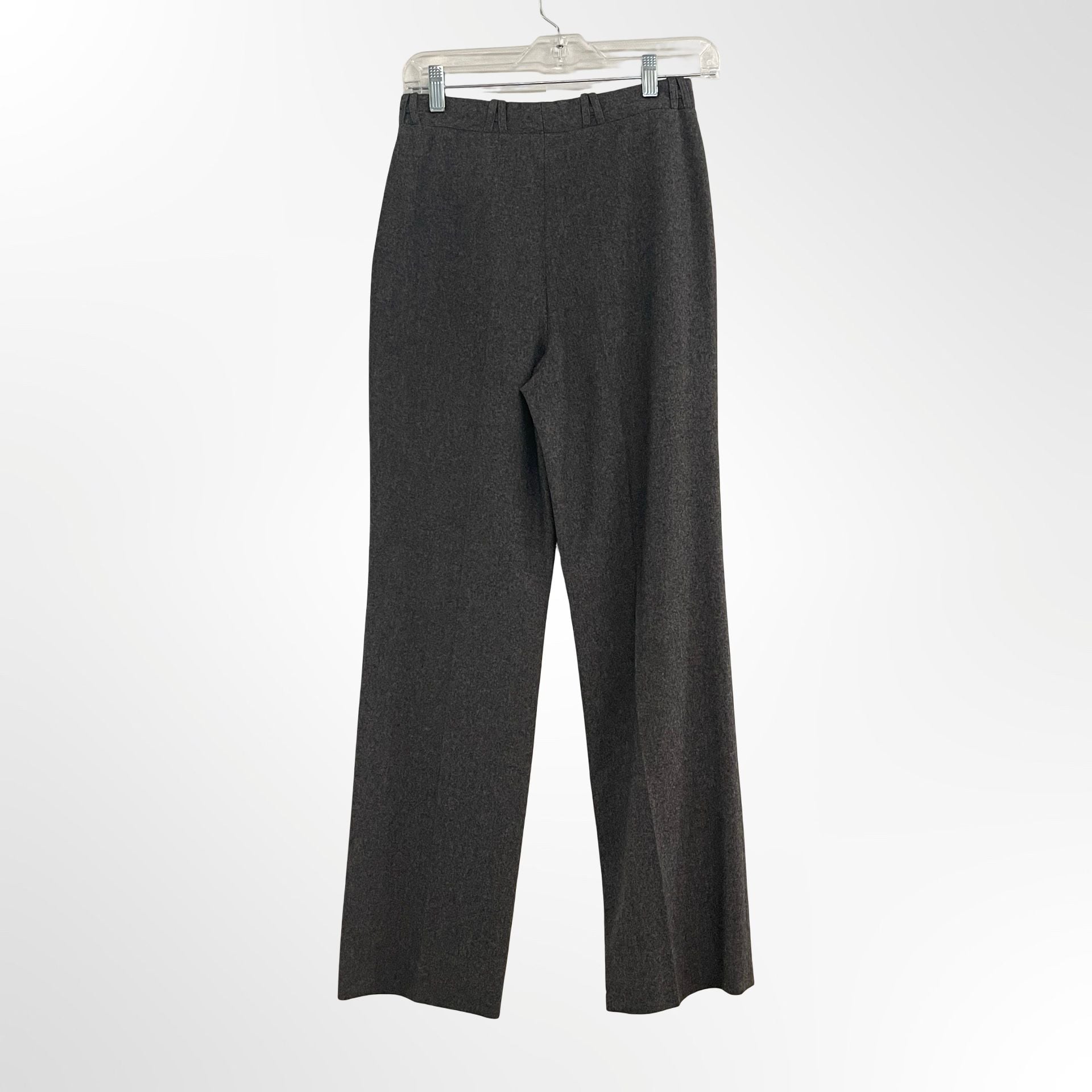 Alan Austin Co. Pleated Wool Pants Size 6 Gray Made in France 4